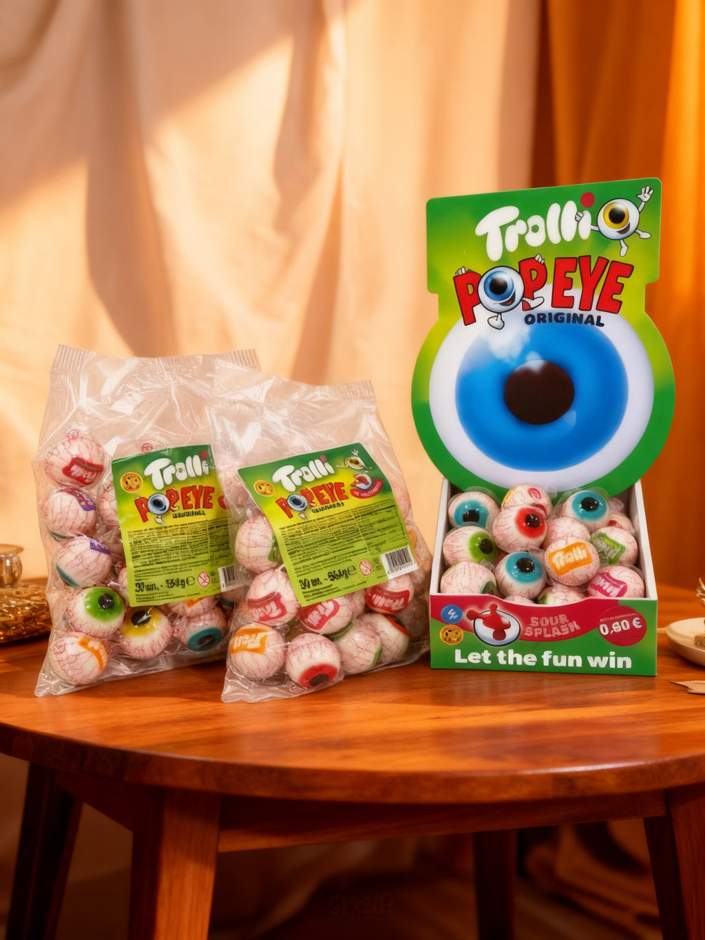 Dispensador Ojos Trolli Rellenos 120 Unidades