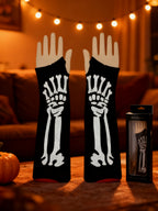 Guantes sin dedos de Halloween