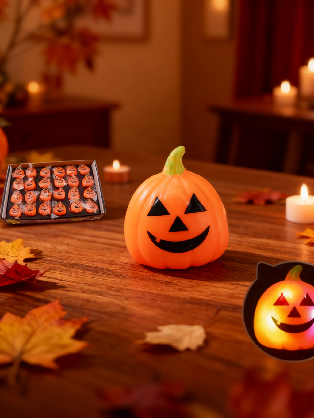 Anillo con Calabaza Luminosa de Halloween 1pc