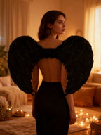 Alas de Ángel con Plumas Negras