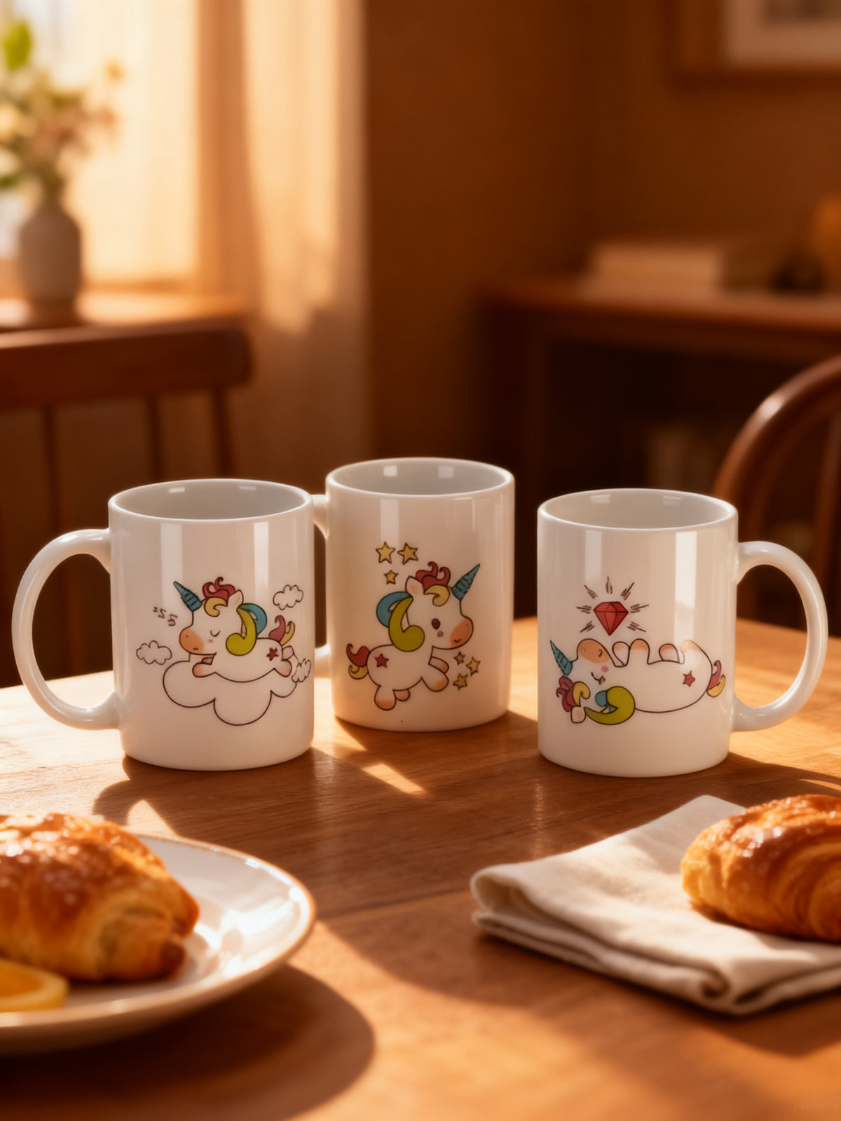 TAZA UNICORE 330 ML CERAMICA SURTIDO