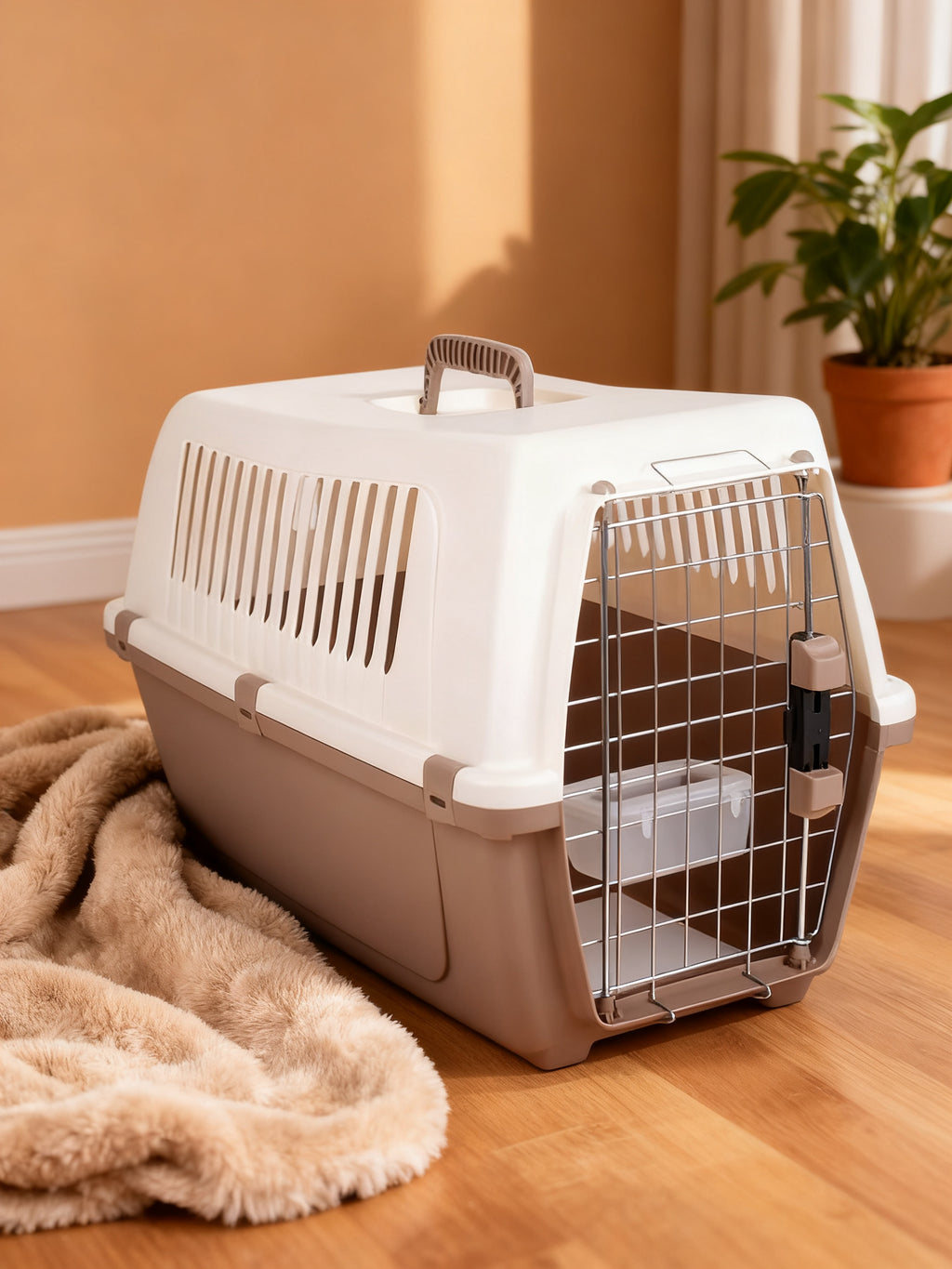 DOGI Transportador para Mascotas Taupe 54x36x37cm