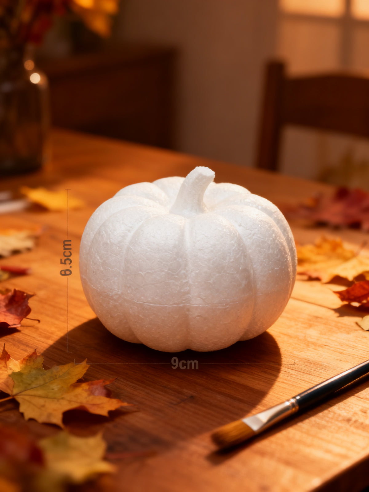 Calabaza de Halloween con Pintura y Pinceles (2 Uds.)