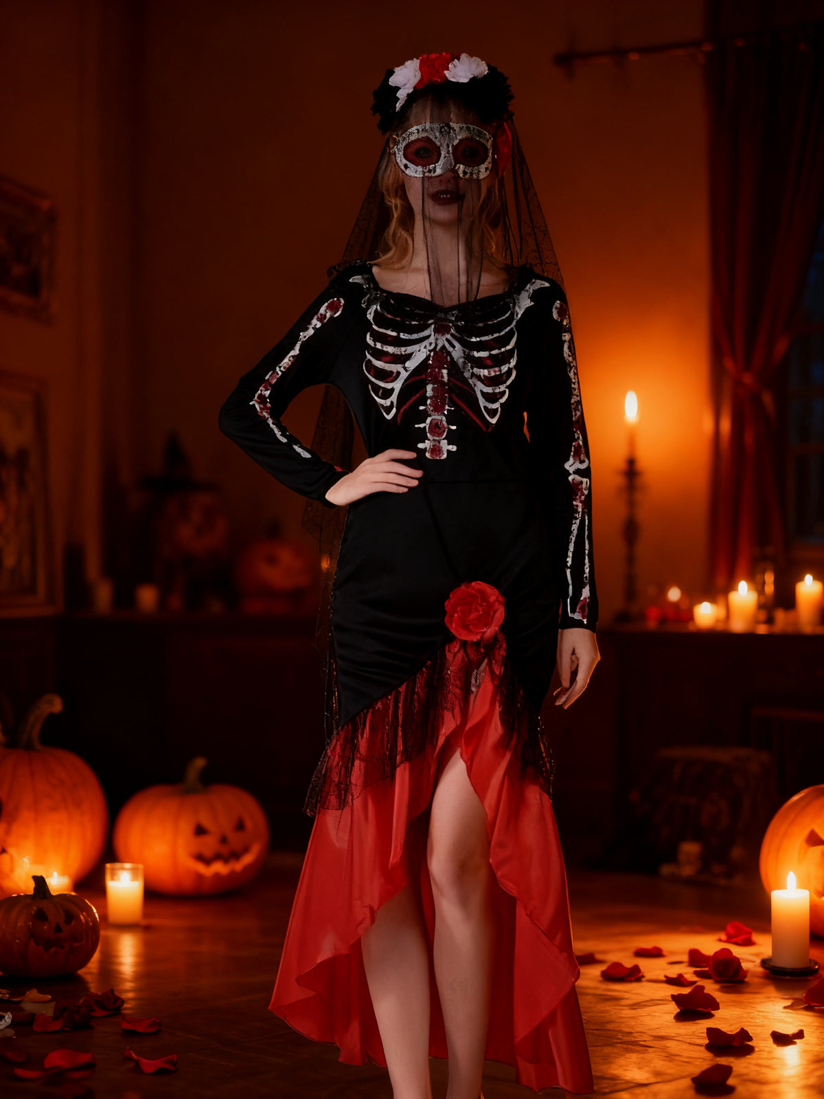 Disfraz de Novia Fantasma para Halloween Adulto