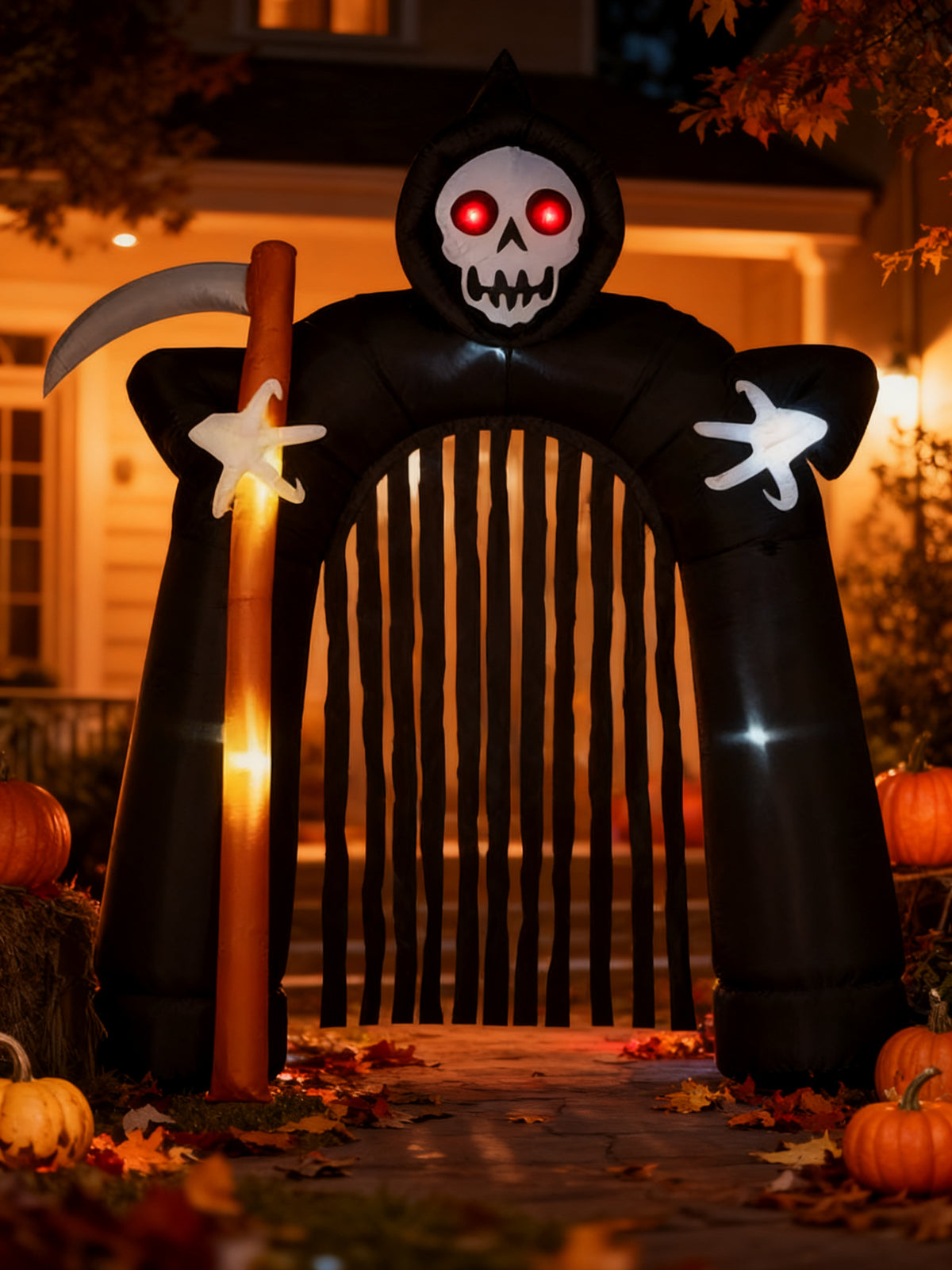 Decoración Inflable Arco de la Muerte con Luz