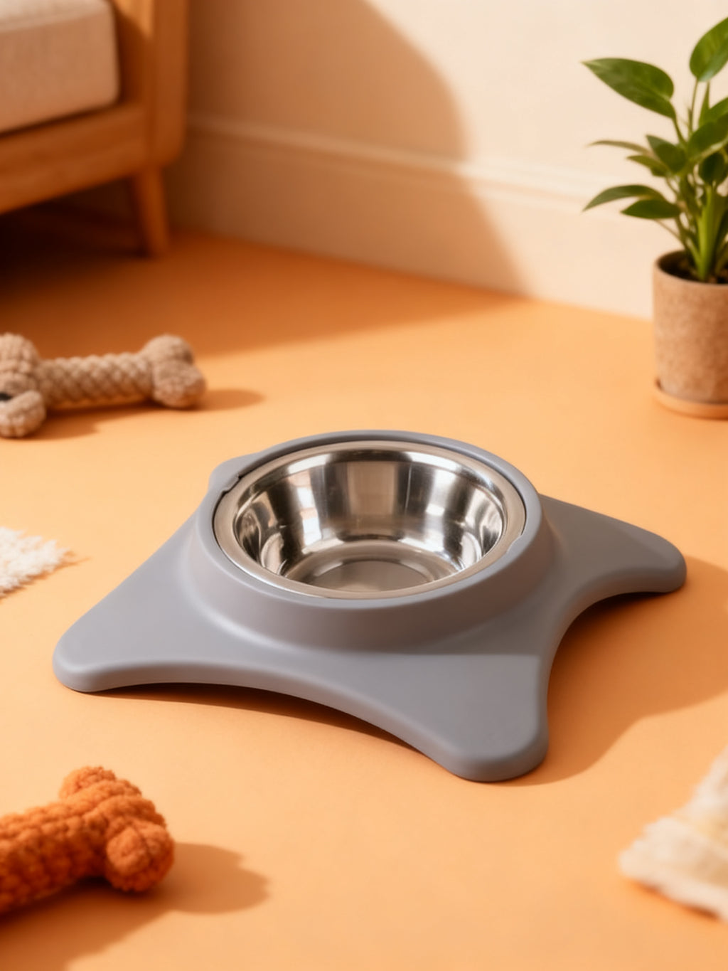DOGI Gamelle para Perro Inox con Soporte 3 Colores