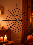 Decoración de Telaraña Negra para Halloween