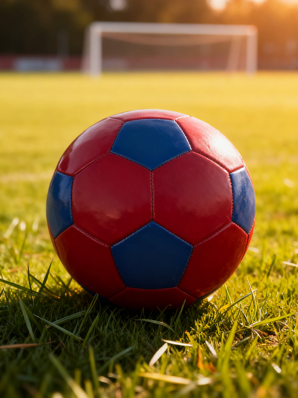 BALÓN DE FÚTBOL ROJO-AZUL BARCELONA