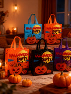Bolsa de Tela No Tejida Laminada para Halloween 1 Unidad