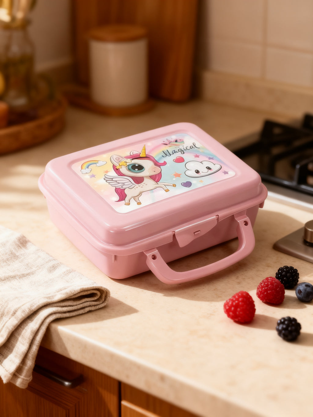 SANDWICHERA UNICORNIOS MÁGICOS ROS CON ASA