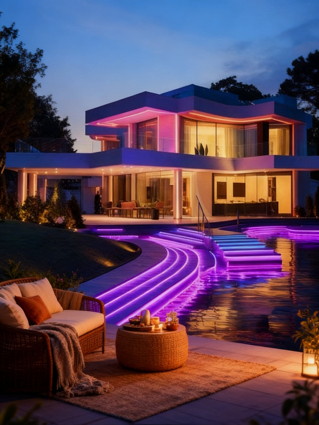 Tiras LED Neon RGB 5M con Mando y Adaptador