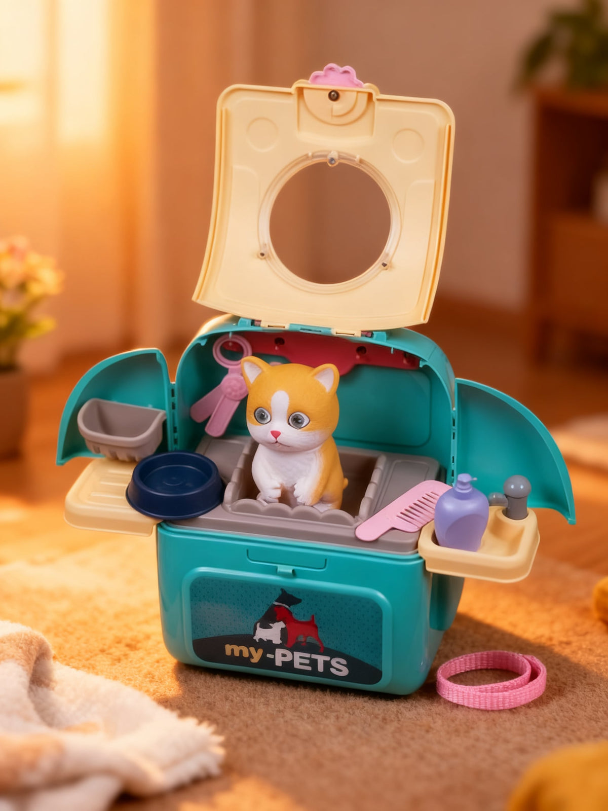 MOCHILA MOVIL GATO VETERINARIO JUGUETE