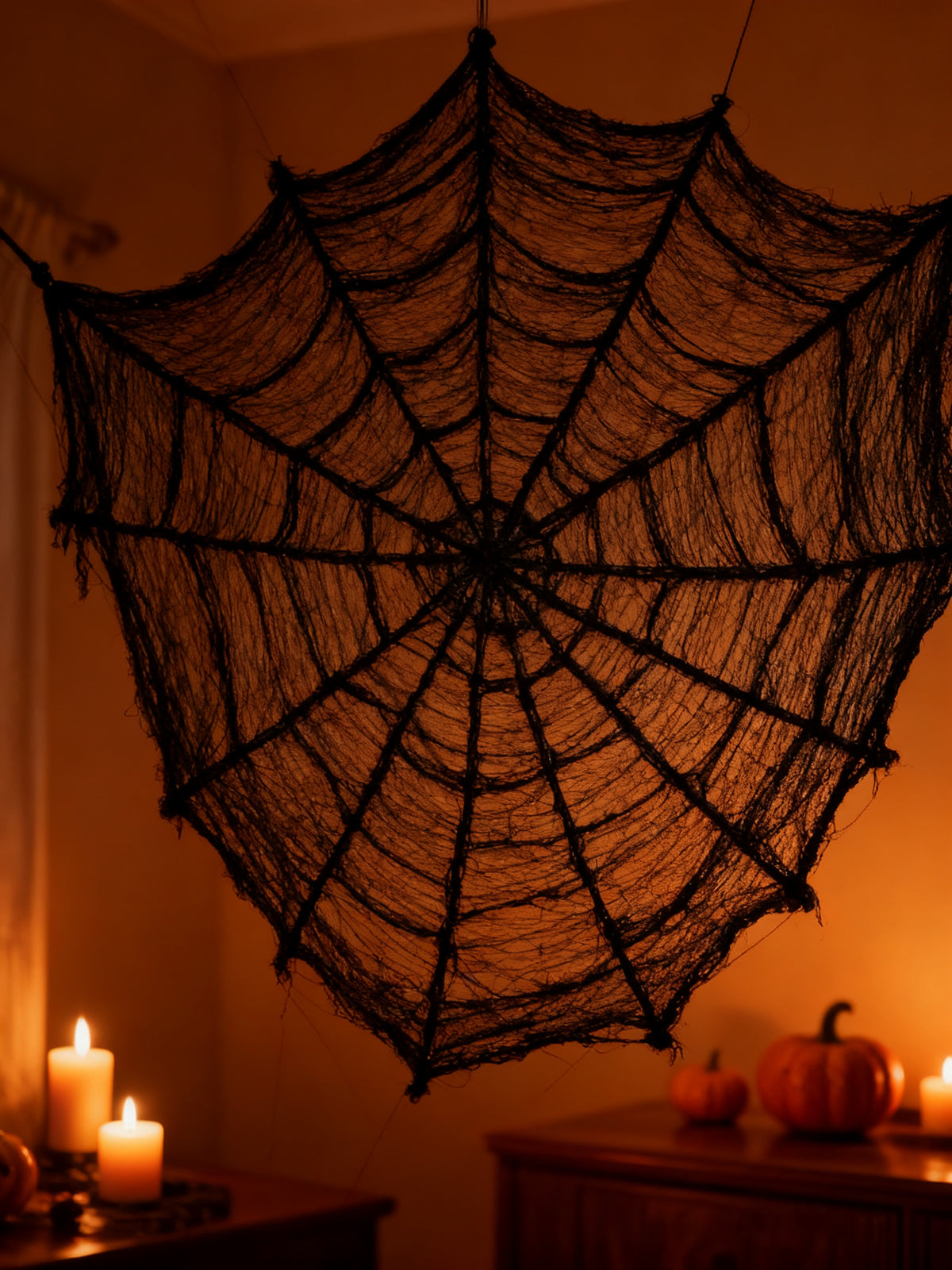 Tela Decorativa Negra Halloween 1PC 2x5M