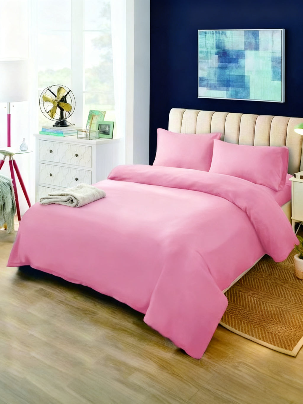 Juego de Funda Nórdica 180cm Rosa