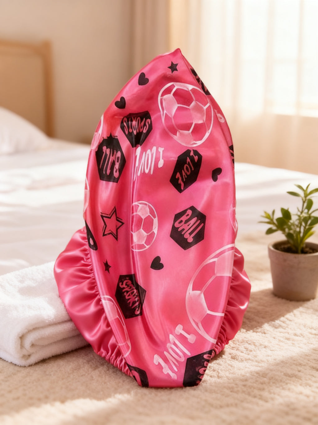 Pelota de Juguete Rosa con Diseño Deportivo