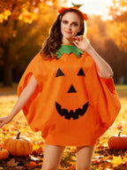 Traje de Calabaza de Fieltro para Mujer