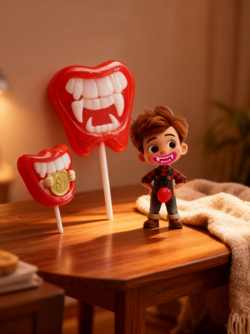 XXL Tooth Lollipop 12 Unidades Bocas