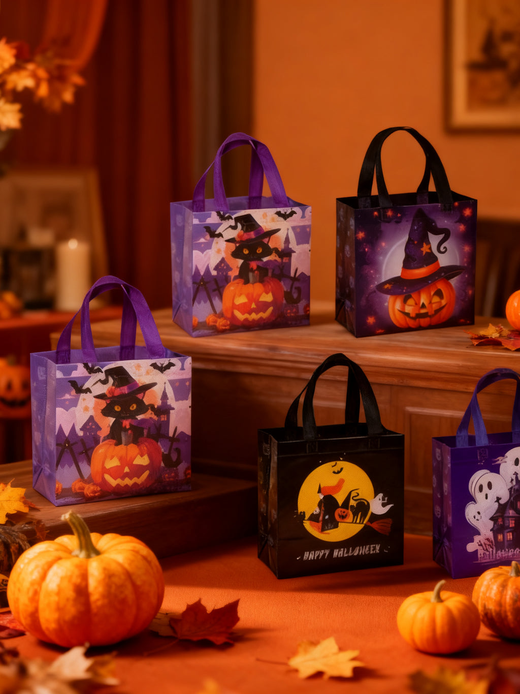 Tela No Tejida Laminada Halloween 1 Unidad