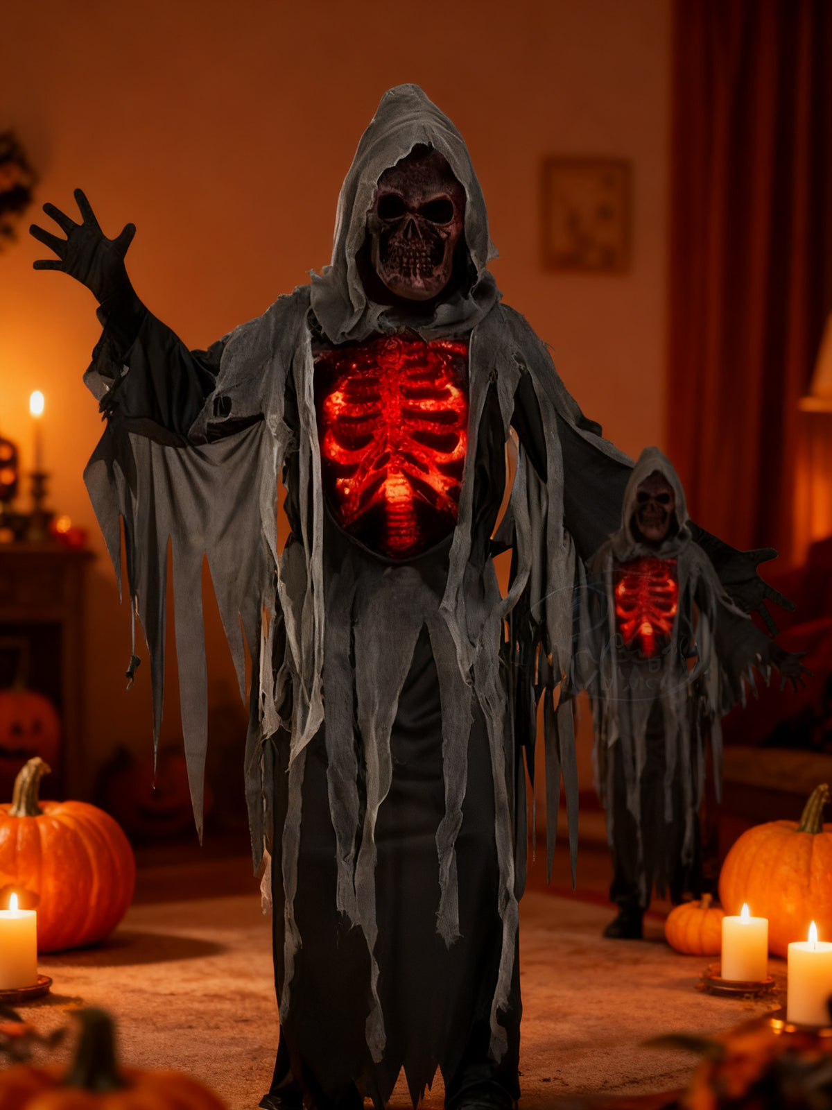 Disfraz de Demonio de Cara Roja para Niños