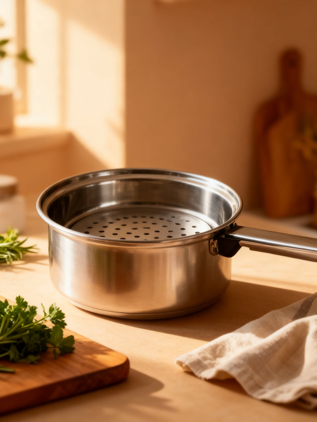 CAZO INOX CON DIFUSOR 18 CM