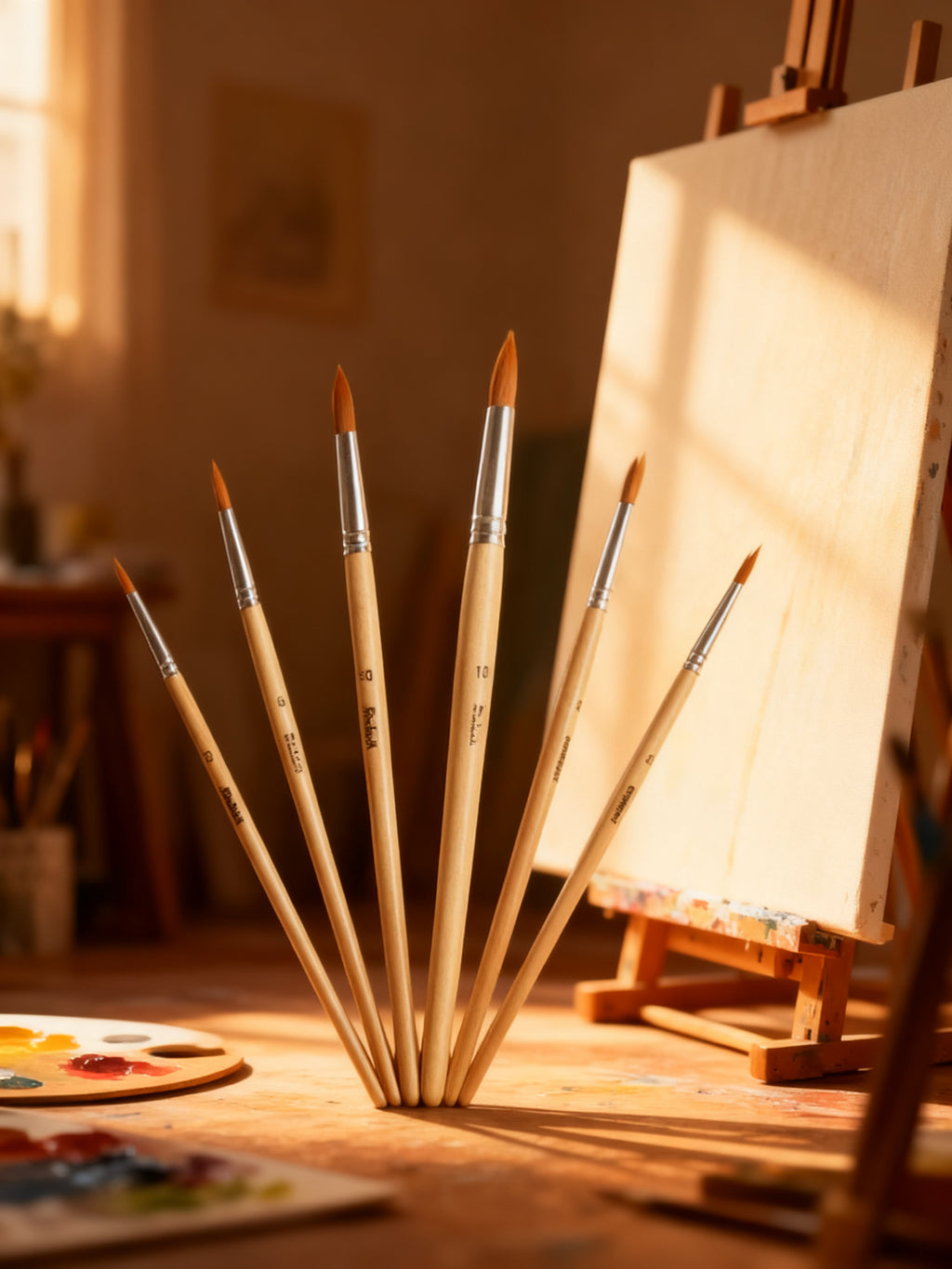 Set de 6 Pinceles para Bellas Artes
