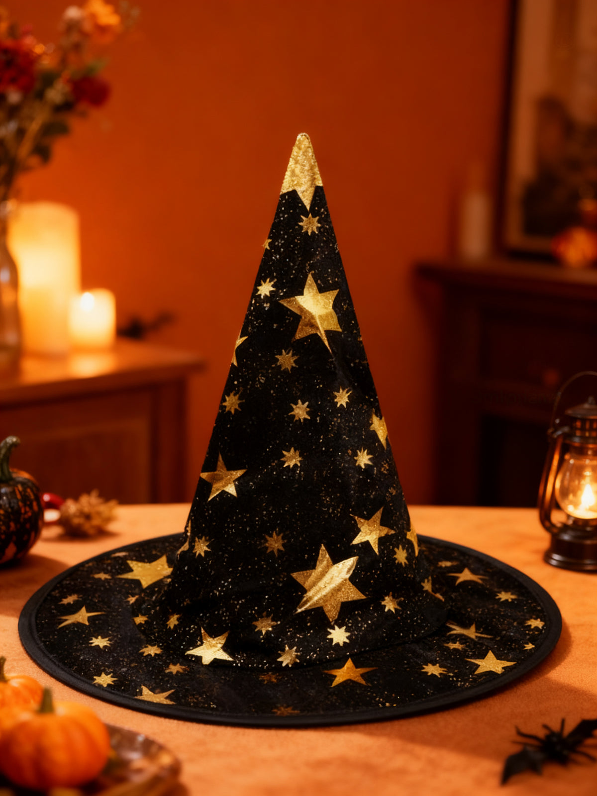 SOMBRERO HALLOWEEN ESTRELLA DORADA MEZCLA