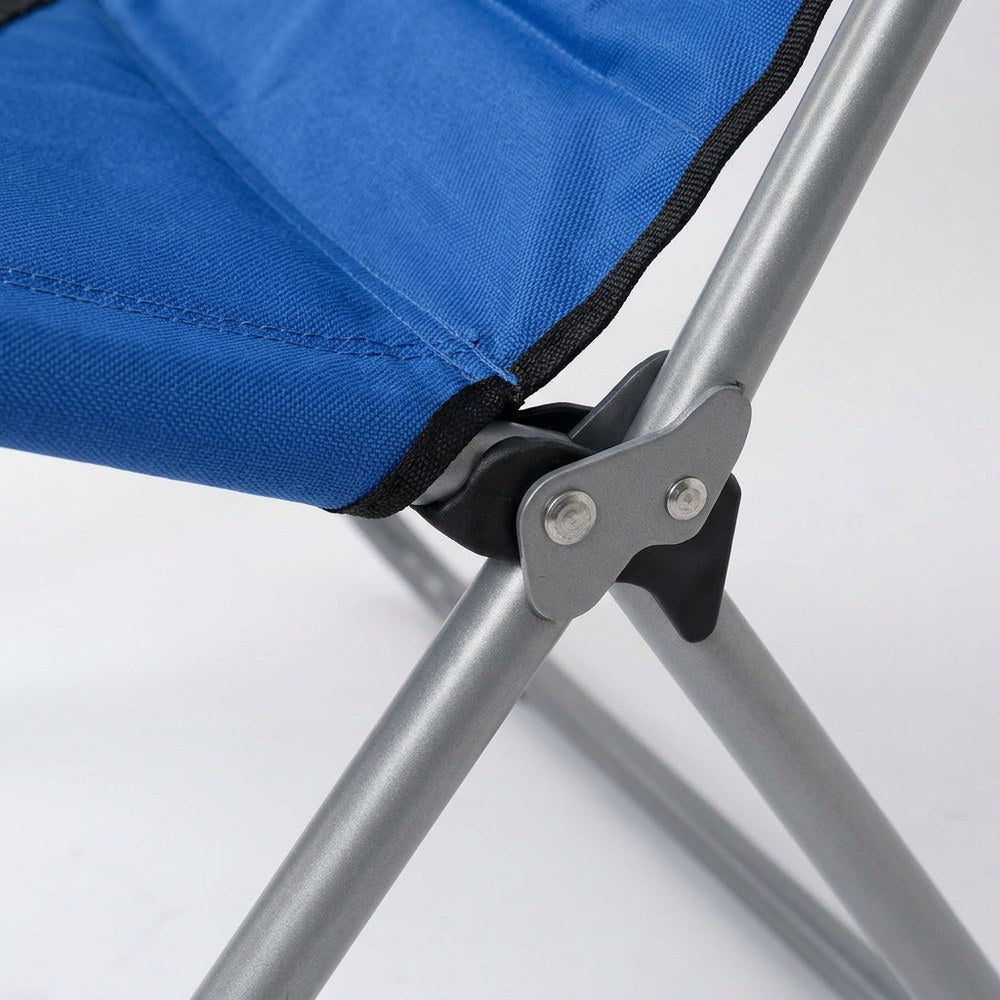 Silla plegable azul