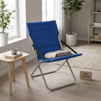 Silla plegable azul