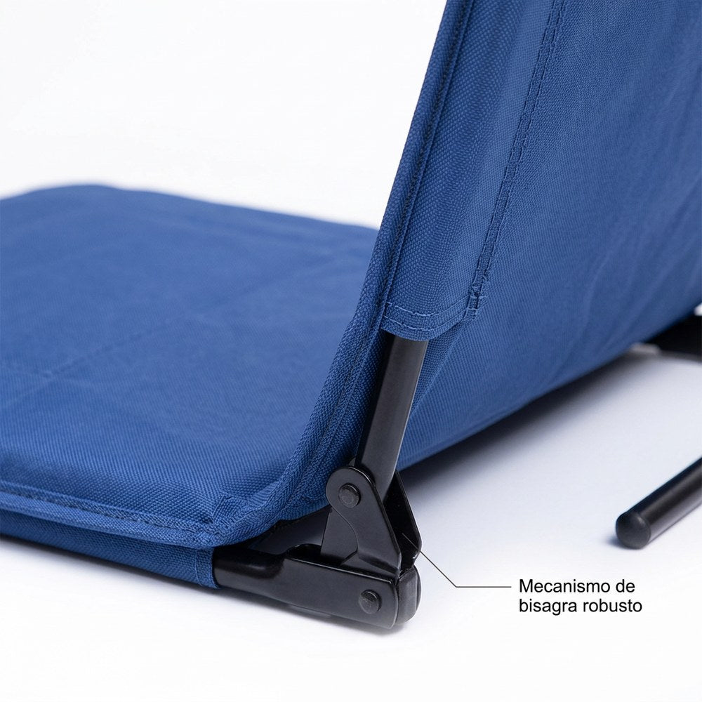 Silla plegable azul
