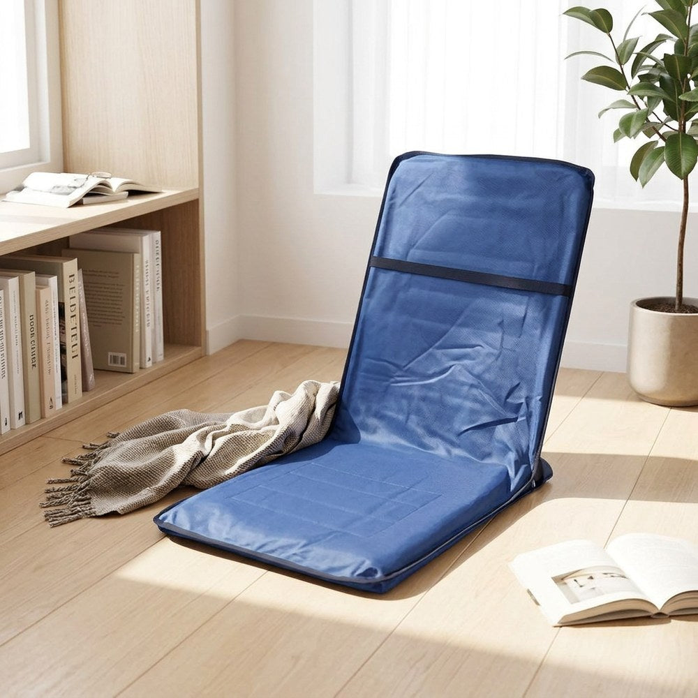 Silla plegable azul