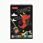 A5 Gloria Scratch Art Notebook | Stick Included | Creative Art for Kids & Family