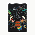 A5 Scratch Art Sketchbook | Pirate Design | Creative Art for Kids and Adults