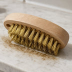 Cepillo Metálico de Cerdas de Acero | Mango de Madera | Limpieza de Metal, Óxido y Herrajes