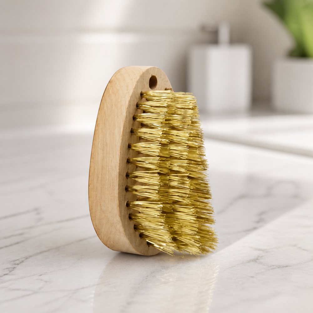 Cepillo Metálico de Cerdas de Acero | Mango de Madera | Limpieza de Metal, Óxido y Herrajes
