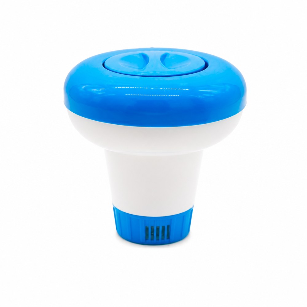 Dispensador Flotante para Piscina - imagenes de producto y uso