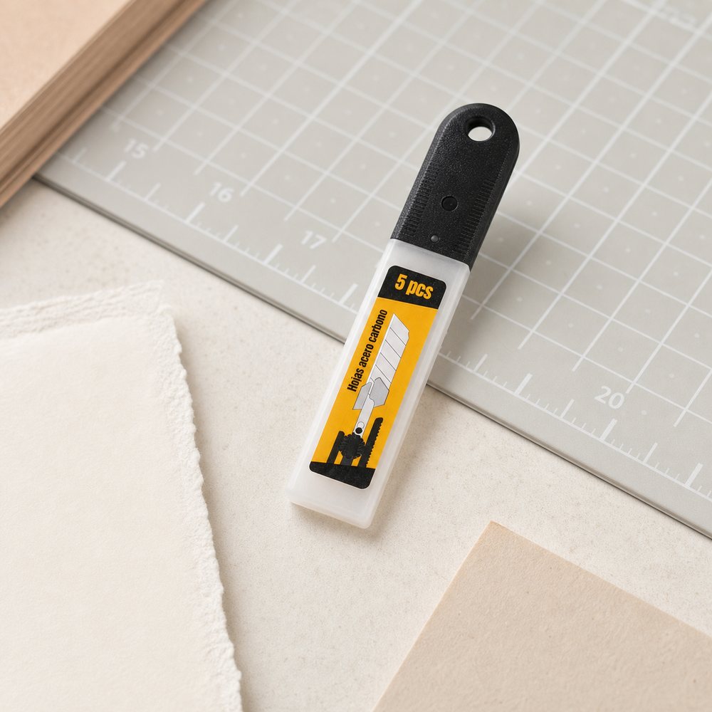 Hojas de Recambio para Cúter 25mm | Acero Carbono | Manualidades y Bricolaje