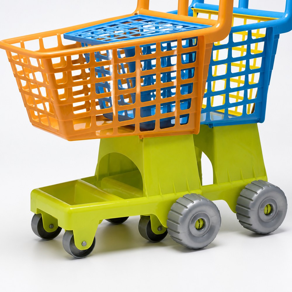 Carrito de Compra de Juguete Doble