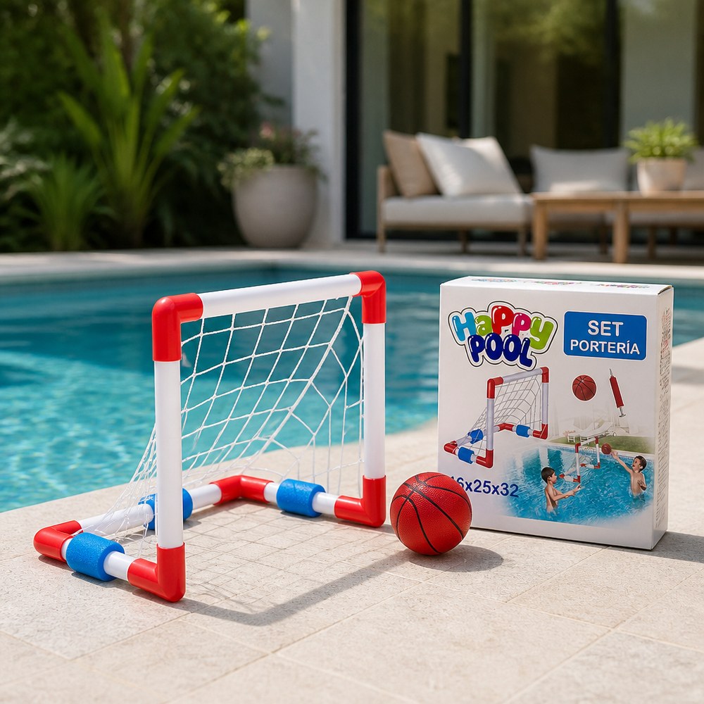 Set de Juegos Portería para Piscina