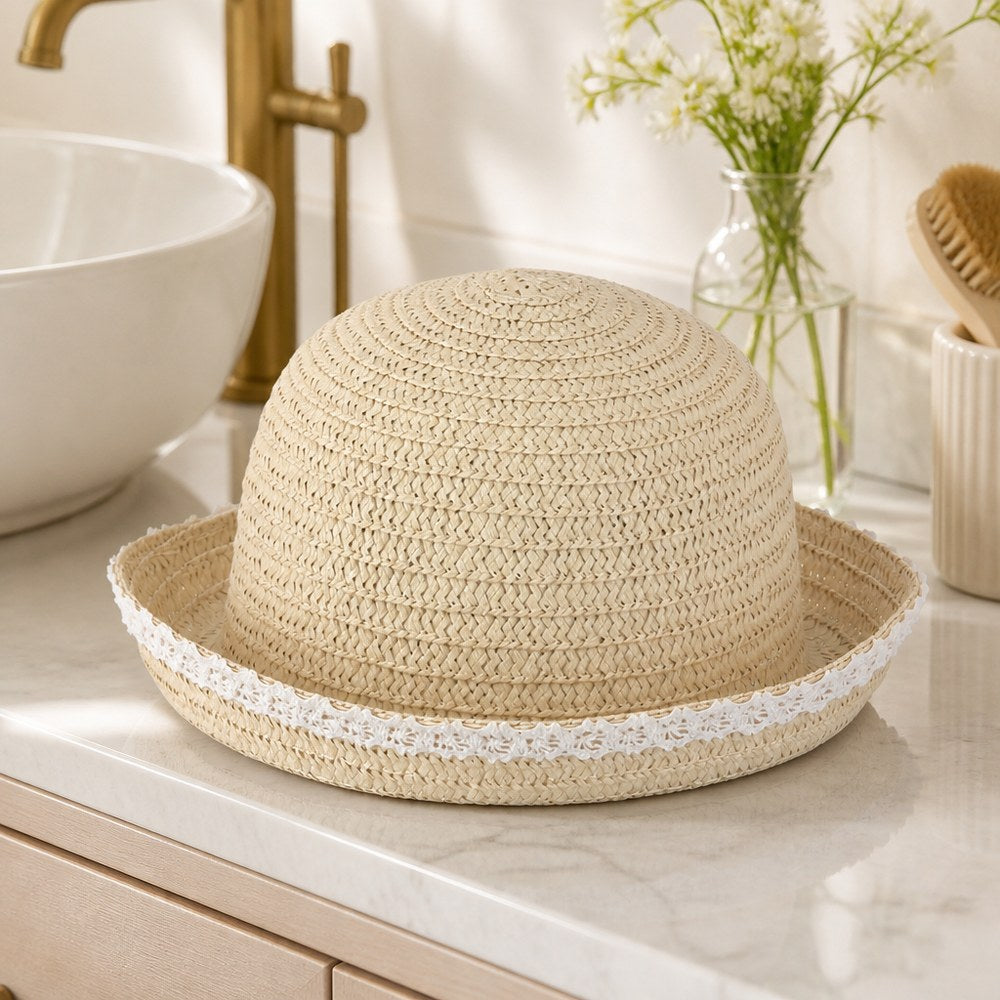 Sombrero de Paja con Encaje