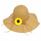 Sombrero de Paja con Flor de Girasol