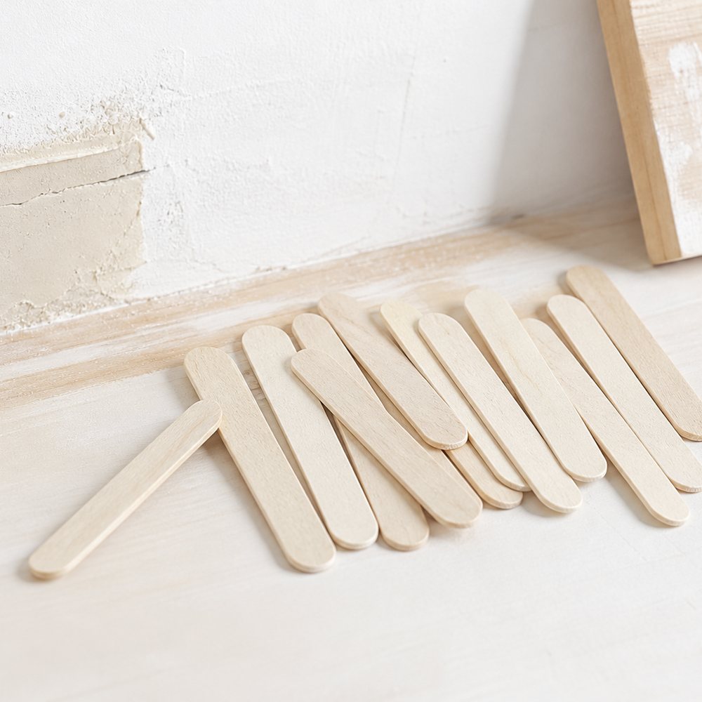 Natural Wooden Craft Sticks 6.5cm | 100% Biodegradable | Arts and Crafts