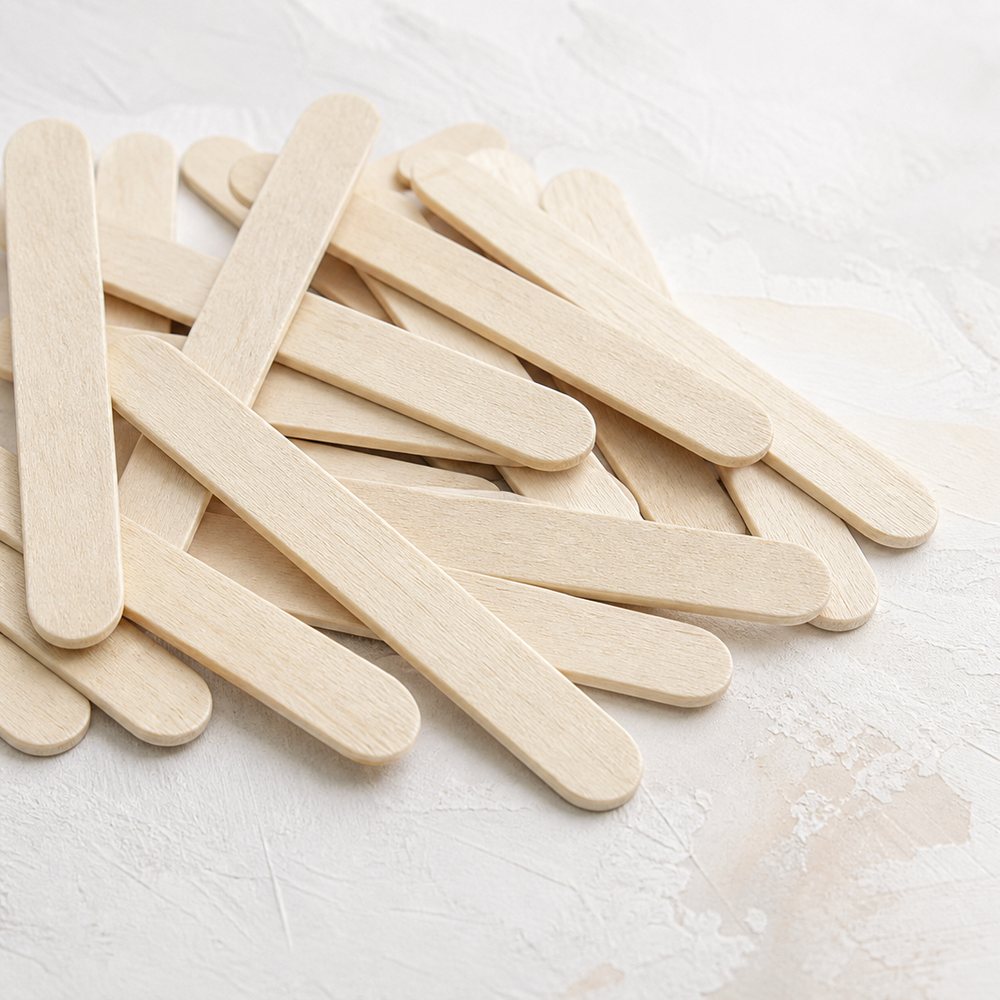 Natural Wooden Craft Sticks 6.5cm | 100% Biodegradable | Arts and Crafts