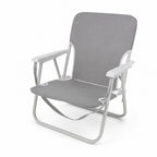 Silla Plegable para Exterior – Azul y Blanca / Gris | Playa, Camping y Terraza