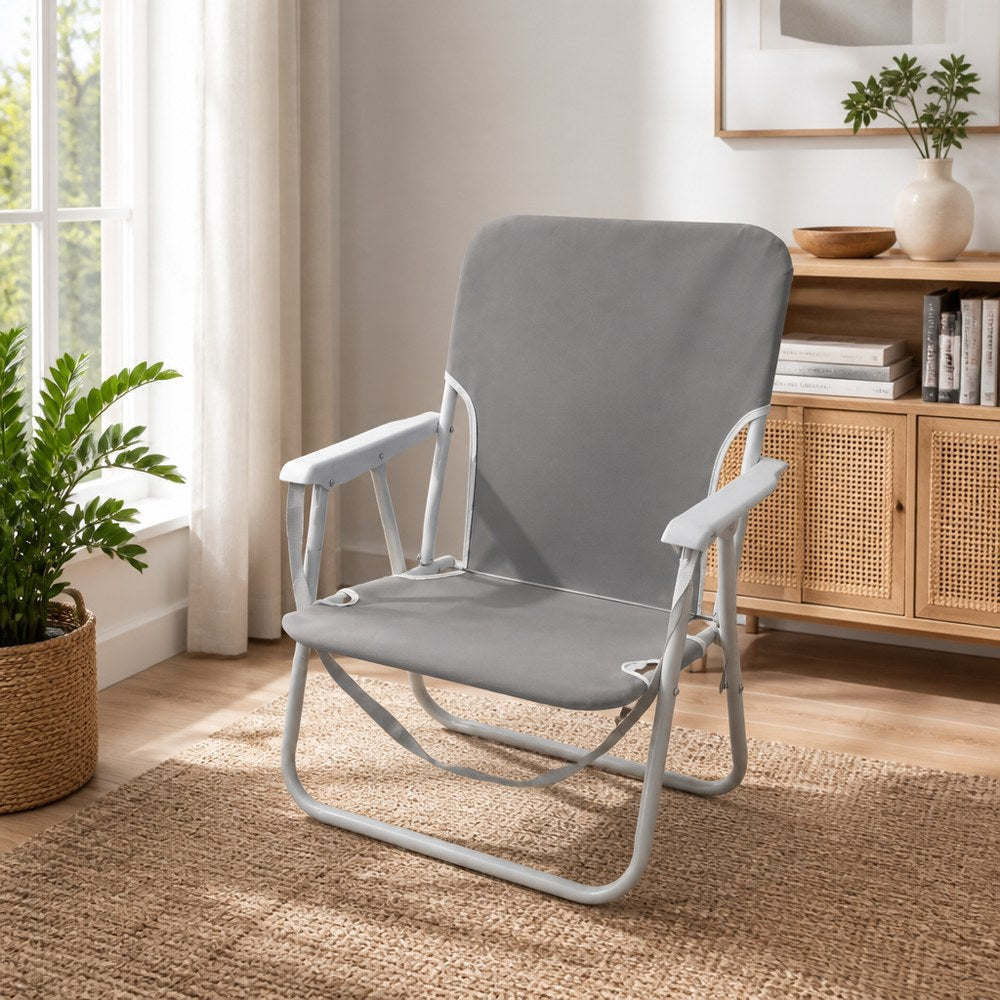Silla plegable gris