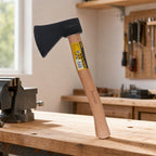 Hacha con Mango de Madera Natural | Corte Potente | Leña, Jardín y Exterior