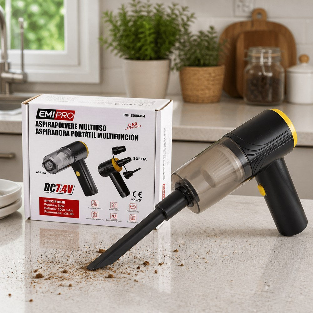 Aspirador Portátil Multiuso DC7.4V