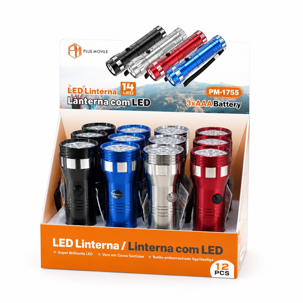 Linterna LED de 14 LEDs PM-1755