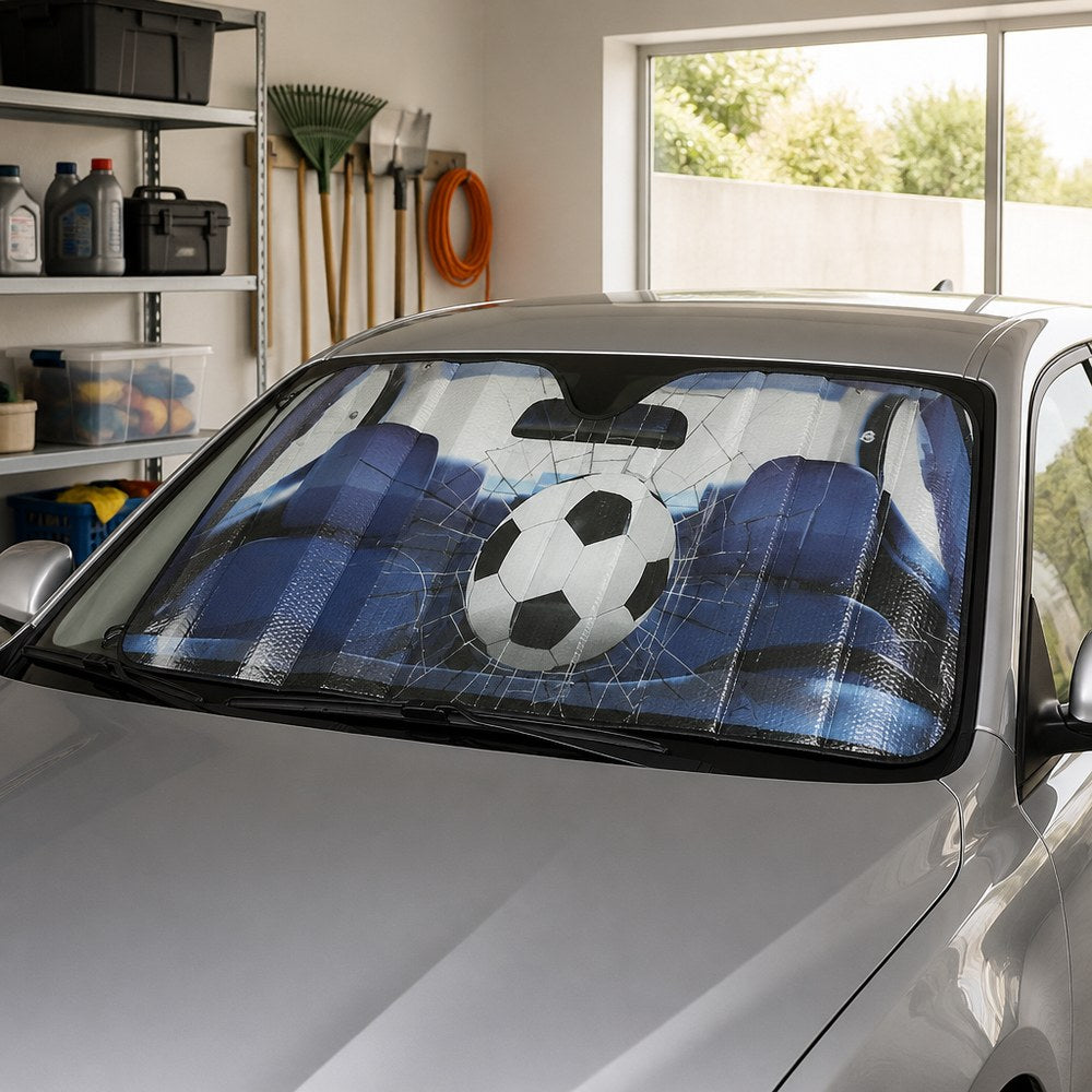 Parasol para Coche con Diseño de Fútbol