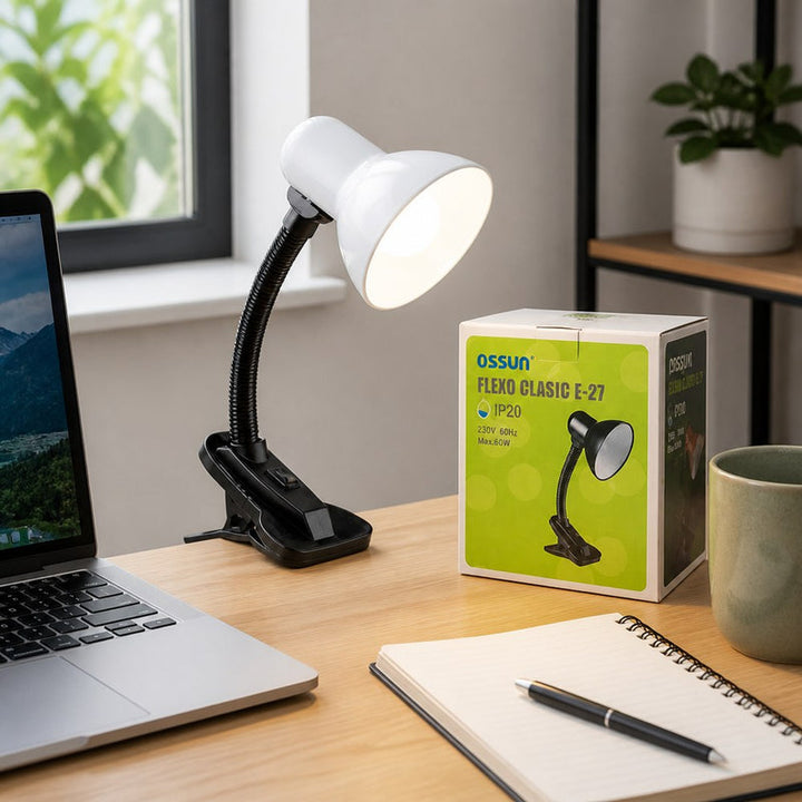 Lámpara de Escritorio Flexo con Clip – 3 Modelos