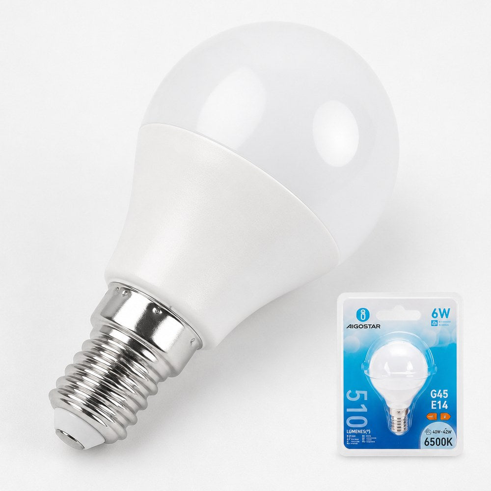 Bombilla LED Aigostar 6W G45 E14
